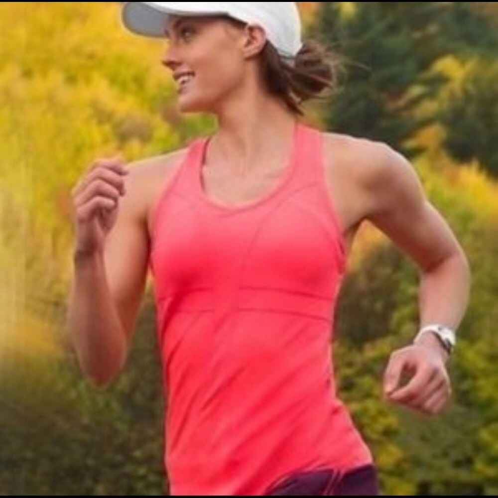 Athleta Coral Turbocharge Activewear Tank Size M
